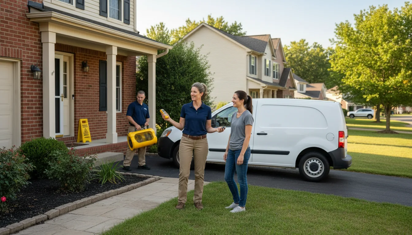 Water restoration image for Home Water Damage Repair in Kirkersville, OH